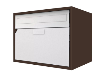 Briefkasten Huber Aluminium 300/400 Dunkelbraun IGP Classic 34